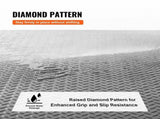 Diamond-Plate Rubber Flooring 3 mm x 4 ft x 8 ft Garage Floor Mat, SBR Rubber Garage Flooring V952-XJCKDDXJ48FTC1SYMV0