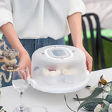 Large 10 Inch Cake Carrier Keeper Stand with Handles and Lids Container for Transport Cake Holder V1259-DP01-A-3002