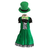 Costume Set, Green Polyester Dress for Party, Dress-Up, Size M V1370-AZ4-18197