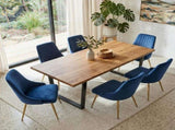 Dinero Navy Velvet&Natural Table Set V264-DNT-412C-NTR-DNC-414V-BLU-6