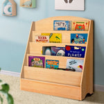 Keezi 5 Tiers Kids Bookshelf Magazine Shelf Organiser Bookcase Display Rack FURNI-E-BOOK-UBER-WD