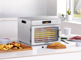 Food Dehydrator Machine, 8 Stainless Steel Trays, 400W Electric Food Dryer with Adjustable V952-SGHGJ400W8CTHLWETV3