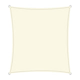 Wallaroo Waterproof 160GSM Outdoor Sun Shade Sail Canopy Cream Square 6 x 6m WPSS-6X6-160