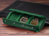 Leather Watch Travel Case Single Watch Roll Storage Box Organizer for Men Women Holding Storaging V1258-DP02-C-3224