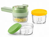 Seasoning Preparation and Storage Set-Green Electric Handheld Food Processor With Green lid and V888-ELOSUNG56077-2