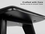 2X Wooden Bar Stool Padded PU Leather Dining Chair KANSO 65cm BLACK V274-FT-BSWO-AM552P-BK2
