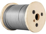 1/8 Stainless Steel Cable Railing 500ft, Wire Rope 316 Marine Grade, Braided Aircraft Cable 7x7 V952-316GSS7X700000001V0