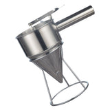 Stainless Steel Pancake Batter Dispenser Baking Cake Funnel Dispenser with Stable Rack for Takoyaki V1294-YM0626-3118220315811