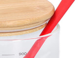 Sourdough Starter Jar Kit Wooden Lid 34oz Sourdough Bread Baking Supplies for Biscuits Rice Cereal V1294-YM0901-3118240066911