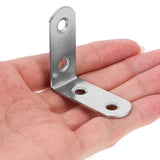16 Sets Angle Brackets for Shelves 90 Degree Corner Brace Braces Silver V1370-AZ4-14039