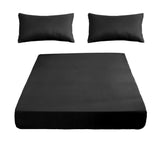 Fitted Sheet with 2 Pillowcases Soft Polyester 86.61x70.86in for Bedroom Kids Family, Gray V1369-AZ3-W-10467