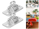 2Set Swing Hanger Iron Suspension Hammock Hanging Chair Hook Fixed Plate Accessories V1294-YM0718-3116200059811