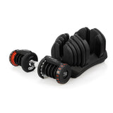 2x 40kg Powertrain Adjustable Dumbbells with Stand DMB-BF2-040-2S