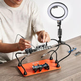 VEVOR Magnetic Helping Hands Soldering Station 3X LED Magnifying Lamp 5 Arms V952-FZSHJZ5GFZS66QYKI001V9