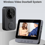 1080P Video Doorbell, Night Vision, USB-C, 2.4GHz WiFi, 2-Way Audio, 256GB V1263-JX-5054