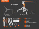 Hydraulic Gear Puller 5 Ton Wheel Pulley Bearing 2 or 3-Jaw with Case V952-YYLM5THKQBBCBS2GQV0