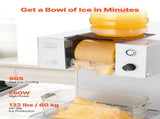 Snowflake Ice Machine, 60KG/24H Snowflake Ice Maker, Ice-Shaver Machine with Stainless Steel Blade, V952-JYNBJFL60KG2QMVKB001V3