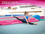Powertrain Airtrack 20cm Thick 4m x 1m Inflatable Gymnastics Tumbling Mat Air Track - Pink IFM-XBO-004-PK