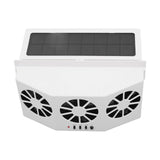 Solar Powered Car Cooler Large Wide Angle 3 Fans Deodorant Energy Saving Car Exhaust Ventilation Fan V1294-YM0716-3114220061411