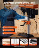 VEVOR 254 mm Benchtop Drill Press Tabletop Drilling Machine 510-2430 RPM V952-TSZC62A5D1004G1ZDV3