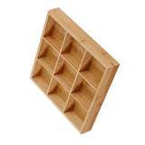 Divided Wooden Tray Multi Serving Tray for Hot Pot Restaurants Sushi Plate 9 V1294-YM0521-3118230024115