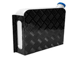 Diesel Tank Cover Double Side Sight Gauge Below Cut for Fuel Pick Up 10/15 L Tank Black Aluminium V985-ALLOYTANKCOVER