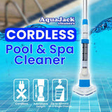 Aquajack 127 Portable Rechargeable Spa and Pool Vacuum Cleaner SWP-CLN-127