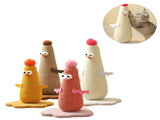 Beige Adorable Chick Cat Scratching Post - Durable Sisal Rope Scratcher Toy for Cats & Kittens V888-ELOSUNG27112