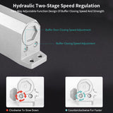 1 Piece Hydraulic Automatic Door Closer with Rotating Arm, for 45 to 85 kg Doors V1188-MS-520-086