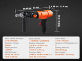 Diamond Core Drilling Machine, 4in Handheld Wet Concrete Core Drill Rig, 1100-2400RPM Two Speed & V952-SCJGSZKJYCY44KHH6V3