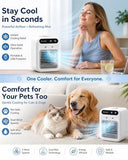 Portable Air Conditioners, Personal Cooling Fan with Humidifier, Rechargeable Mini Air Cooler for V1107-723-79509