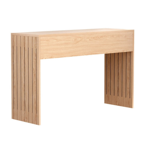 Artiss Console Table Hallway Fluted 120CM Pine FUR-U-CST-04-WD