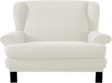 Stretch Armchair Sofa Cover Elastic Relax Fit Protector - White V1263-JX-3537