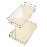 Desktop Storage Rack Iron Acrylic 2 Tier Thickened Multifunctional Countertop Shelf Organizer for V1294-YM0901-3117230200112