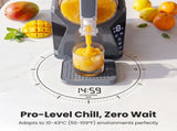 NORDA 1.3L Slushie Machine Frozen Drink Maker Slushy Ice Cream Maker No Ice Compressor Touchscreen TD-SLS-02C-1P6-GY