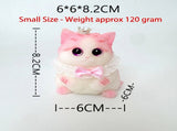 Cute handmade cat squishy toy, original hand-painted, baby-safe soft gel, gift box ideal for V1232-MMNNL-SQ-004