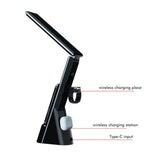 Eye Caring Desk Lamp with Wireless Charger Touch Dimming LED Table Lamps Folding Reading Light for V1294-YM0714-10331261