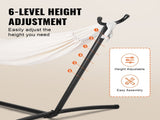 Portable Hammock Stand, 450lbs Capacity Steel Hammock Stand for 2 Person, Heavy Duty Adjustable V952-XXXDCJXXXJS16JSZ5V0
