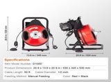 Drain Cleaner Machine 50FT x 1/2Inch Manual Feed Snake Auger with 4 Cutter V952-SDJJKLSGDSTJA6DFTV3