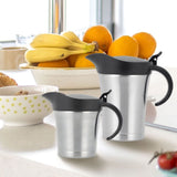 Stainless Steel Insulated Gravy Boat With Lid,Gravy Boat with Lid, Stainless Steel Gravy Jug, V1192-AZ-W-28032