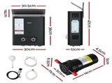 Devanti Portable Gas Water Heater LPG-powered System Black With Pump GWH-A-LPG-4DZ-BK-PUMP