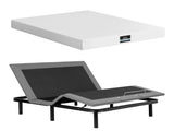 Artiss Queen size bed frame & Giselle Bedding Mattress Queen Combo, adjustable bed Base for Snoring EAB-8183-PURE-20-Q
