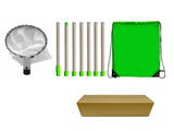 Green Telescopic Fruit Picker Tool with Stainless Steel Extension Pole Carbon Steel Head and Large V888-ELOSUNG40966