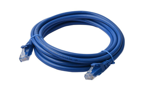 8WARE Cat6a UTP Ethernet Cable 30m Snagless Blue V177-L-CB8W-PL6A-30BLU