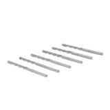 50PCS 1/8 Inch Drill Bits High Speed Steel Spiral Saw Bit Set for Wood and Plastic Cutting Silver V1294-YM0901-3114240123411