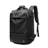Black Expandable Waterproof Laptop Backpack - Fits 17-Inch Laptop, Anti-Theft Design, Travel V888-ELOSUNG11547