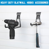 Landhoow 36 Pcs Slatwall Hooks & Hangers 32 Pcs Heavy Duty Slat Wall Hanging Hooks with 4 Pcs V1258-DP02-C-761