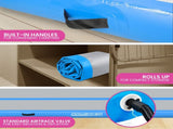 Powertrain Airtrack 20cm Thick 6m x 2m Inflatable Gymnastics Tumbling Mat Air Track - Blue IFM-0602-GYBU