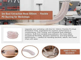 5m Dust Extraction Hose 100mm Flexible PU Ducting for Workshops V63-954301