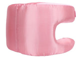 Face Pillow Silk Fabric Memory Foam Soft Cushioning Ergonomic Beauty Pillow for Back Sleep Roseate V1294-YM0901-3117240292713